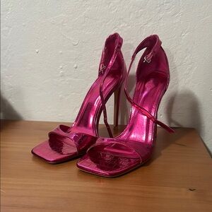 Forever 21 Pink Stiletto Heels with Twisted Detail